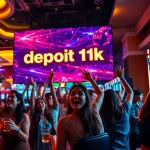 Menyajikan slot deposit 1k dalam suasana kasino online yang meriah dan menegangkan.