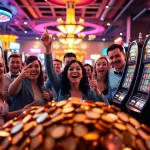 Menangkan slot deposit 1k dengan kegembiraan para pemain di kasino yang meriah.