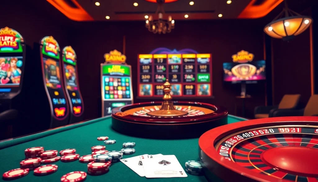 Participez à un jeu passionnant de casino en ligne français avec des machines à sous vibrantes et l'excitation de la roulette.