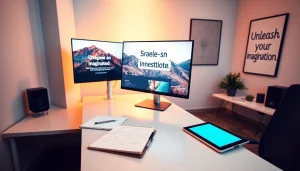 Image to prompt generator showcasing AI-generated prompts in a modern workspace