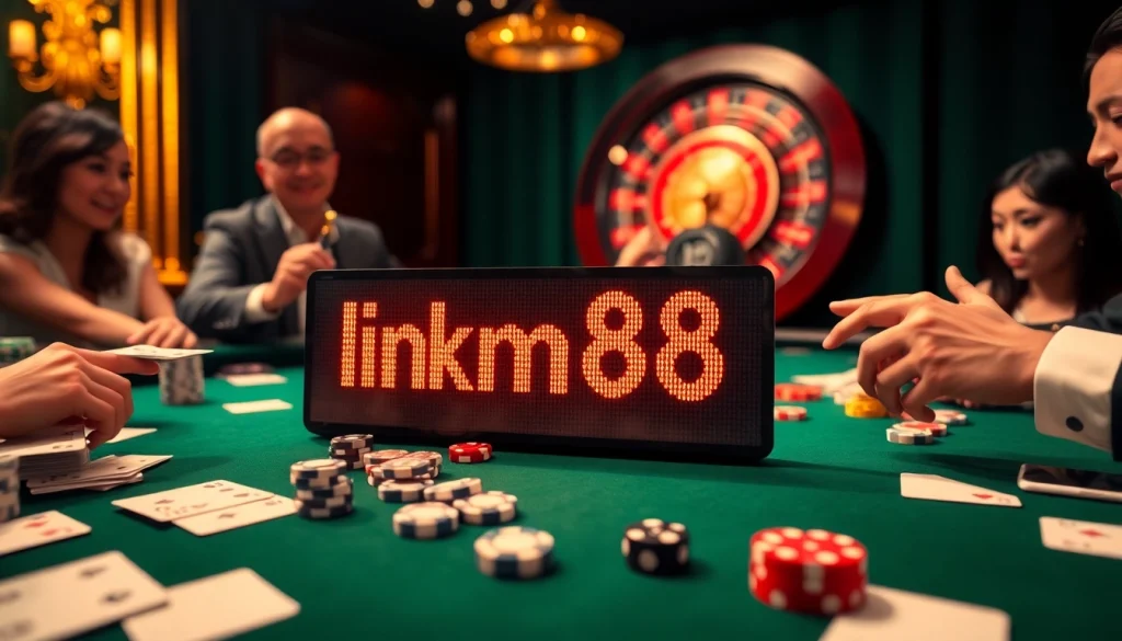 Experience the excitement of gaming at MM88 with vibrant casino elements showcasing link mm88.