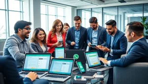 Optimizing customer relations with WhatsApp Business CRM in a professional setting.