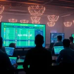 Kèo nhà cái betting interface showcasing live football odds and user engagement.