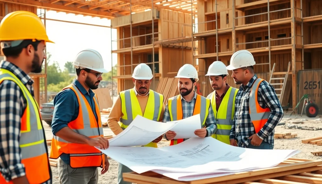 Experience hands-on construction apprenticeship training at an active job site with diverse workers collaborating.