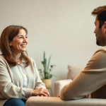 Understand anxiety symptoms through a therapy session with a compassionate therapist and patient.