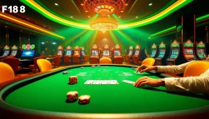 Experience thrilling gaming moments at F168 with vibrant casino tables and exciting action.
