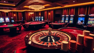 Vivez l'excitation dans un casino en ligne Français avec des tables de poker dynamiques et des machines à sous colorées.