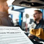 Understanding the importance of an extended car warranty during vehicle maintenance inspection.