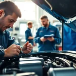 Explore the benefits of an extended car warranty as mechanics assess vehicle service options.