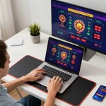 Engaging in live dealer games at trang chủ fly88 with a dynamic online gaming setup