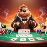 Experience thrilling x88 poker action with charming characters and vibrant casino elements.