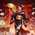 Experience excitement at 23win with its dazzling slots and casino games set in a vibrant illustrative scene.