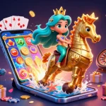 Goditi un gameplay emozionante in una scena vivace che presenta una principessa sirena e il suo cavalluccio marino mentre esplori le opzioni dei bonus casino senza invio documenti.