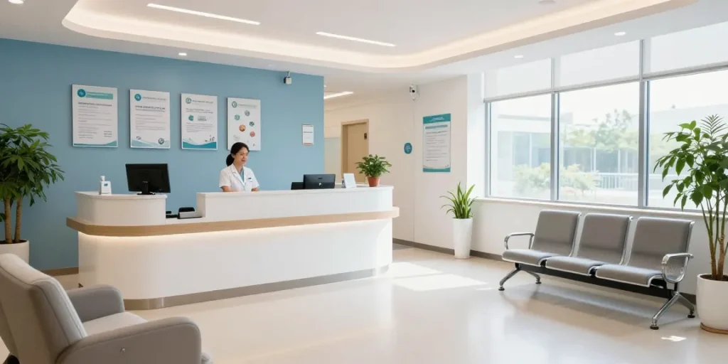 PPO health insurance guide for accessing healthcare services and patient care in a modern health clinic.