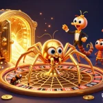 Experience slot zeus excitement with luck in a vibrant casino scene featuring animated characters.