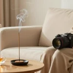 Experience calm and relaxation with buy-white-tiger-liquid-incense in a cozy living room setting.