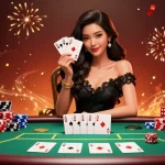 Experience the thrill of slot 10k with a luxurious casino scene showcasing winning poker elements.