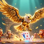 Experience thrilling judi bola resmi action with a cybernetic eagle in a vibrant, dynamic betting scene.