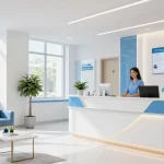 Hair transplant Turkey patient care consultation in modern health clinic.