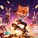 Profitez d'une session de jeu captivante sur un casino fiable en ligne avec des personnages de casino animés.