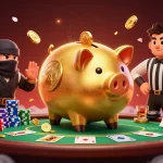 LOL4D DAFTAR menunjukkan karakter unik dalam ilustrasi kasino 3D yang dinamis dan meriah.