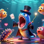 Spill bonus uten innskudd Norge med en magisk fiskeserie i ultradetaljert 3D illustrasjon.