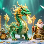 オンラインカジノ ブラックジャック ライブで勝利するためのダイナミックなカジノシーンのイラスト
