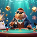 Experience the vibrant underwater casino with BTV168's jolly walrus and engaging characters.