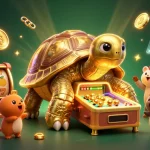 Découvrez le meilleur site de pari en ligne avec une tortue dorée, des jeux de machines à sous et des pièces crypto scintillantes.