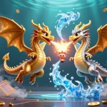 Engage with the thrilling online magazine showcasing a dynamic casino scene with dragon elements and sports betting action.